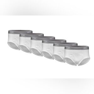 Nwt Mens white Brief Underwear 6 pairs New